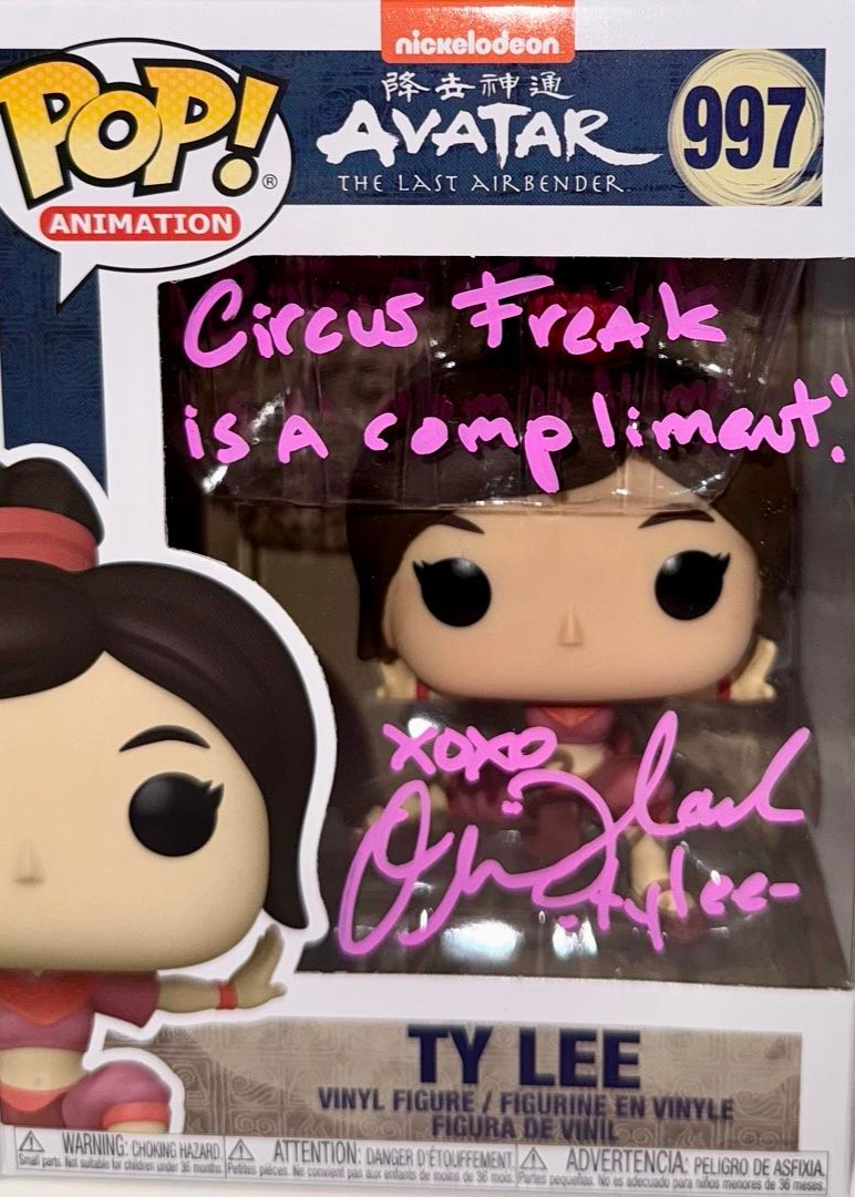 Olivia Hack Signed Funko Pop #997 "Ty Lee" (Avatar Last Airbender) w/ Quote - SWAU #01